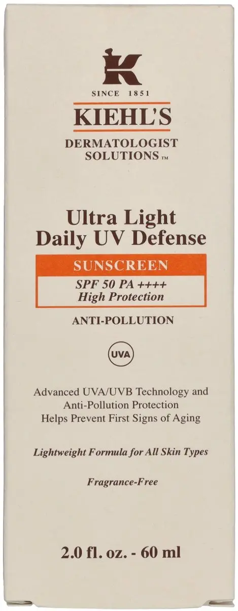 Kiehl's Ultra Light Daily UV Defense SPF 50 Zonnecrème 60ml