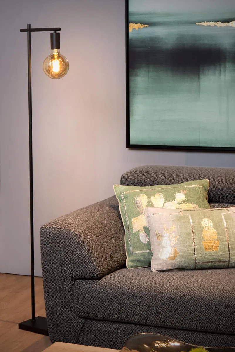 Lucide Leanne Vloerlamp E27 - Zwart