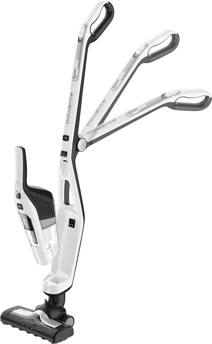 Rowenta Dual Force 2-in-1 RH6737 Steelstofzuiger - Wit