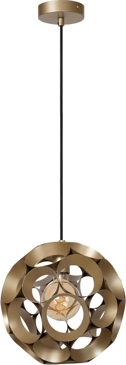 Lucide HANNELORE Hanglamp Ø30cm - Mat Goud/Messing