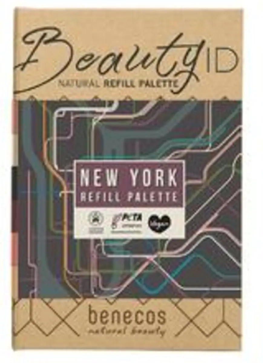 Benecos Natuurlijke Navul Palette New York 12g - 6 Kleuren - Paars
