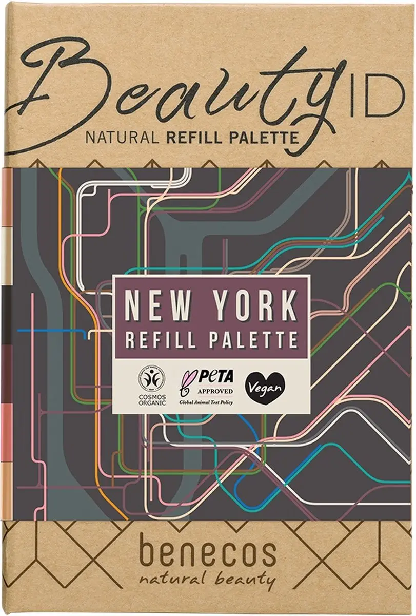 Benecos Natuurlijke Navul Palette New York 12g - 6 Kleuren - Paars