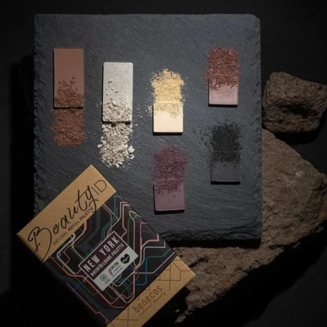 Benecos Natuurlijke Navul Palette New York 12g - 6 Kleuren - Paars