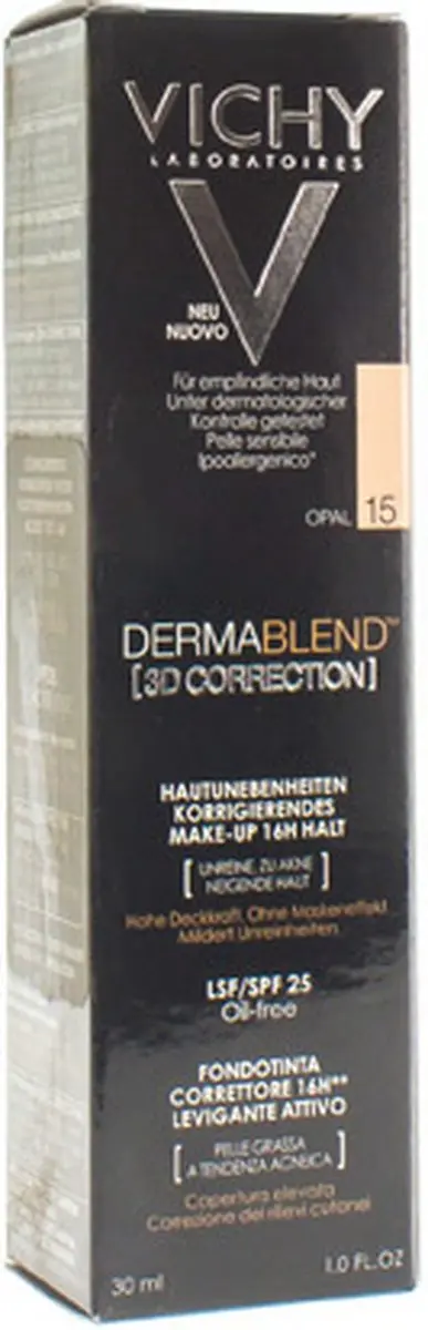 VICHY Dermablend 3D Correctie Foundation nr15 - 30ml - Medium huidskleur
