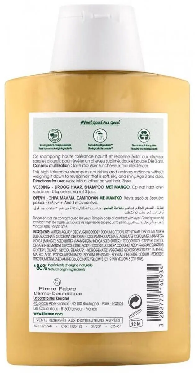 Klorane Mangoboter Shampoo 200ml