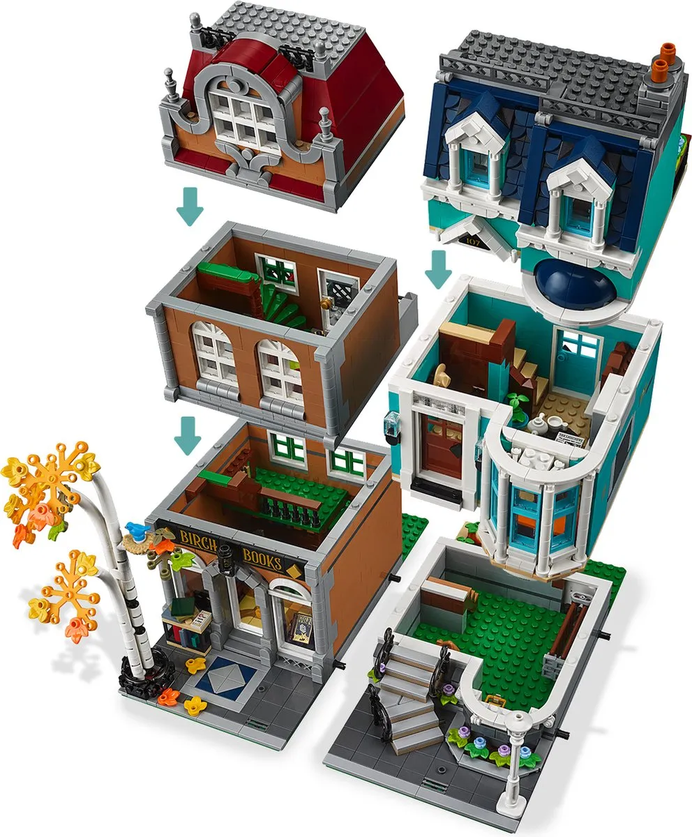 LEGO Creator Expert Boekenwinkel 10270 - 2504 Stukken - afbeelding 3 van 6