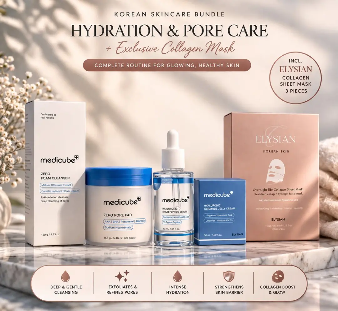Medicube Skincare Set 5-delig - Hydratatie & Porieverfijning