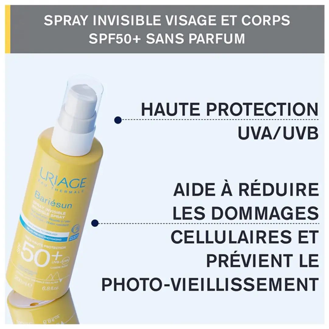 Uriage Bariésun Invisible Spray SPF50+ 200ml - afbeelding 6 van 6