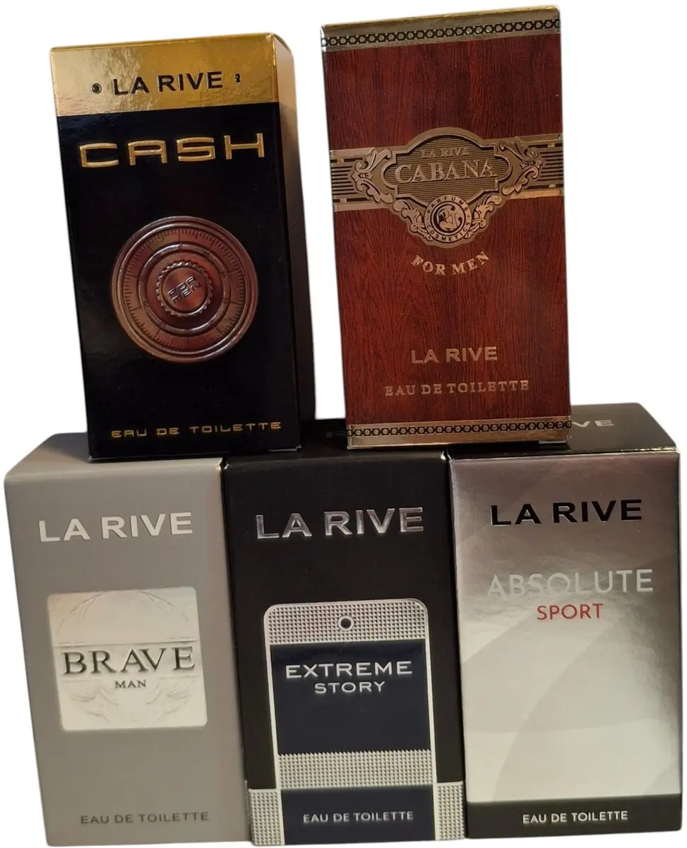 La Rive Heren Parfumset - 5x30ml - o.a. Cash/Cabana/Brave Man