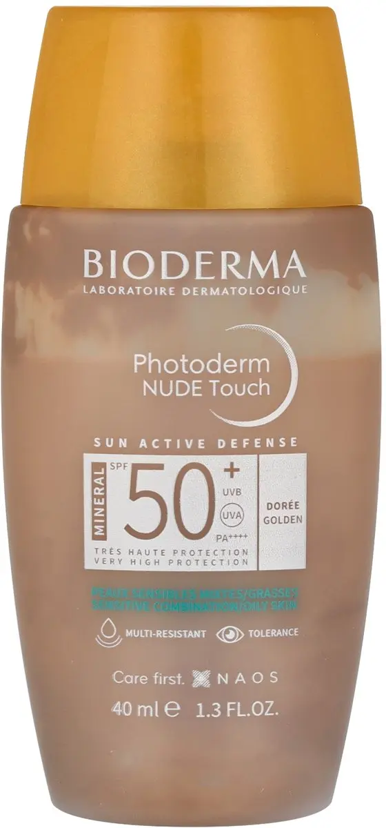 Bioderma Photoderm Nude Touch Crème SPF50+ Dorée - 40ml