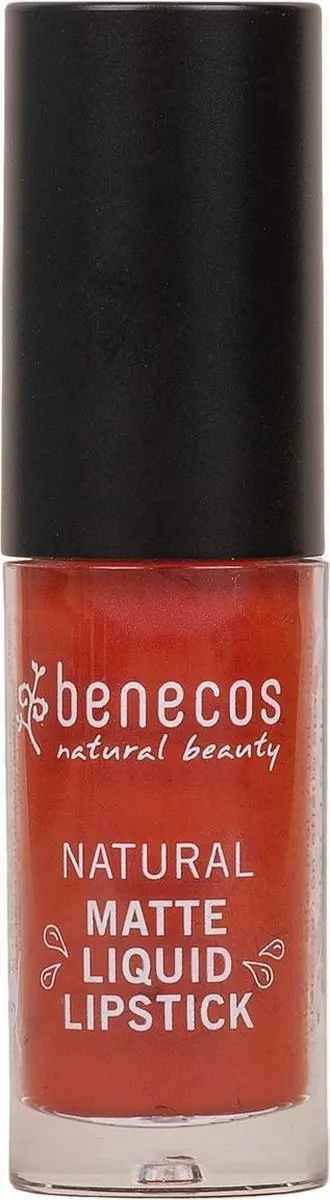 Benecos Lippenstift Liquid Mat Trust in Rust - Rood