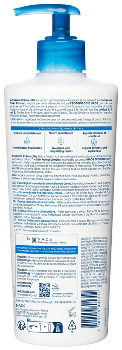 Bioderma Atoderm Verzorgende Crème 500ml