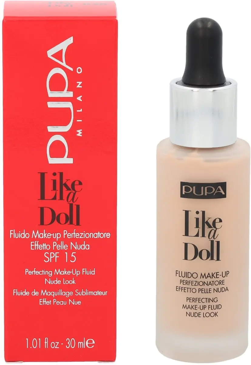 Pupa Like A Doll Make-Up Fluid 020 Light Beige - 20ml