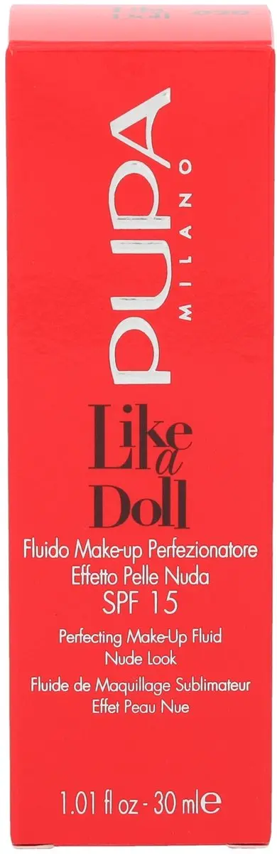 Pupa Like A Doll Make-Up Fluid 020 Light Beige - 20ml - afbeelding 6 van 6