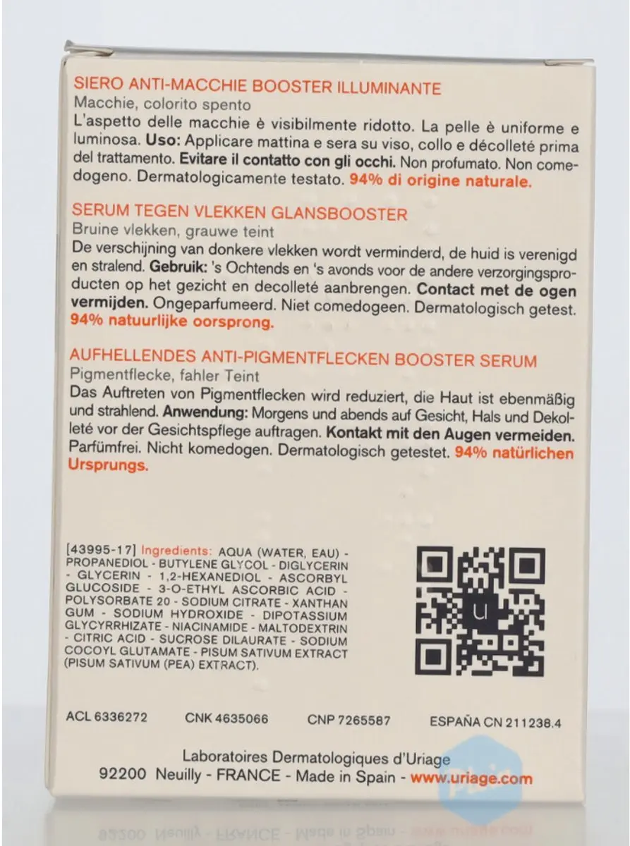 Uriage Dépiderm Serum Tegen Vlekken 30ml