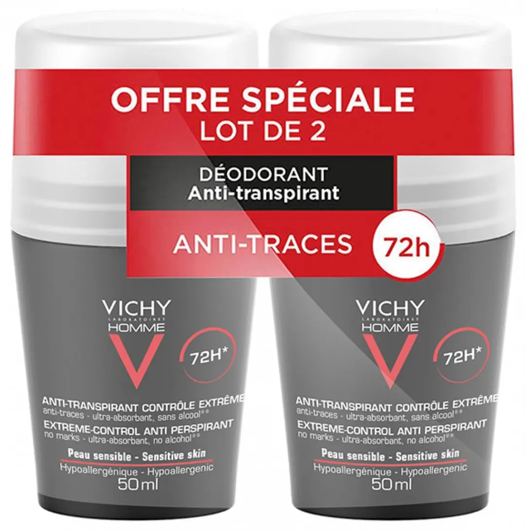 Vichy Homme Roll-On Anti-Transpirant 72H