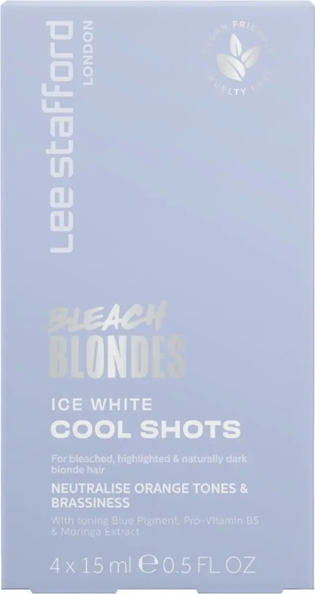 Lee Stafford Bleach Blondes Ice White Toning Cool Shots 4x15ml