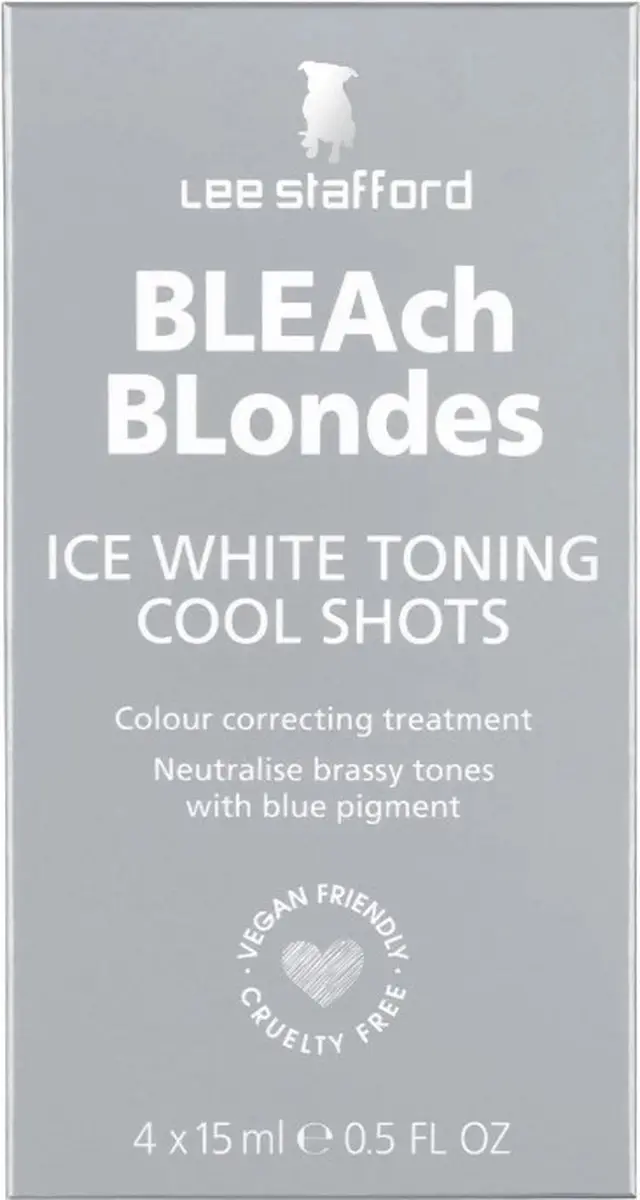 Lee Stafford Bleach Blondes Ice White Toning Cool Shots 4x15ml