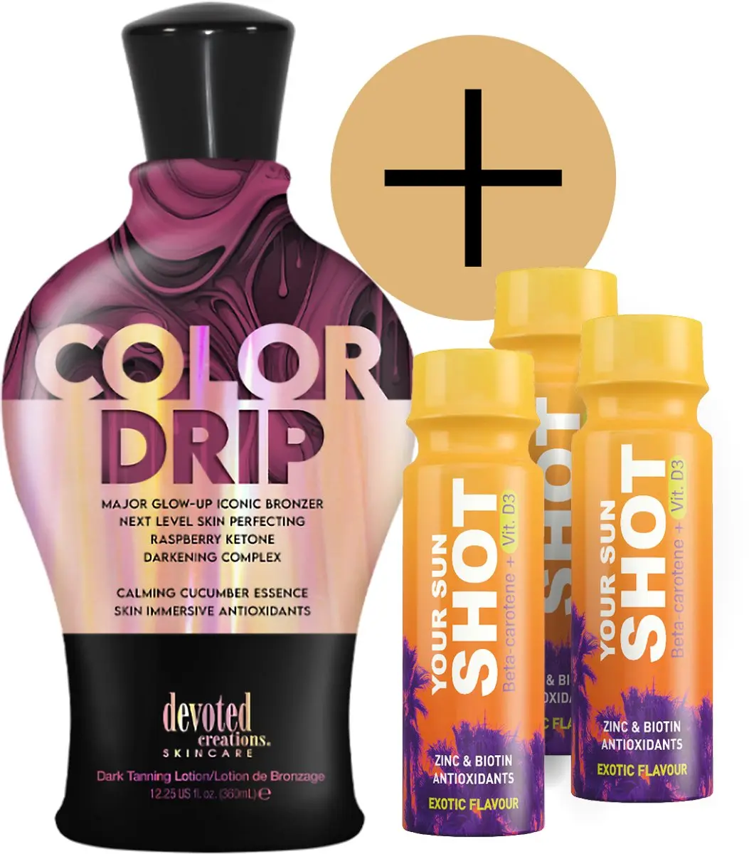 Devoted Creations Color Drip + 3 Your Sun Shots Gezichtscreme 400ml