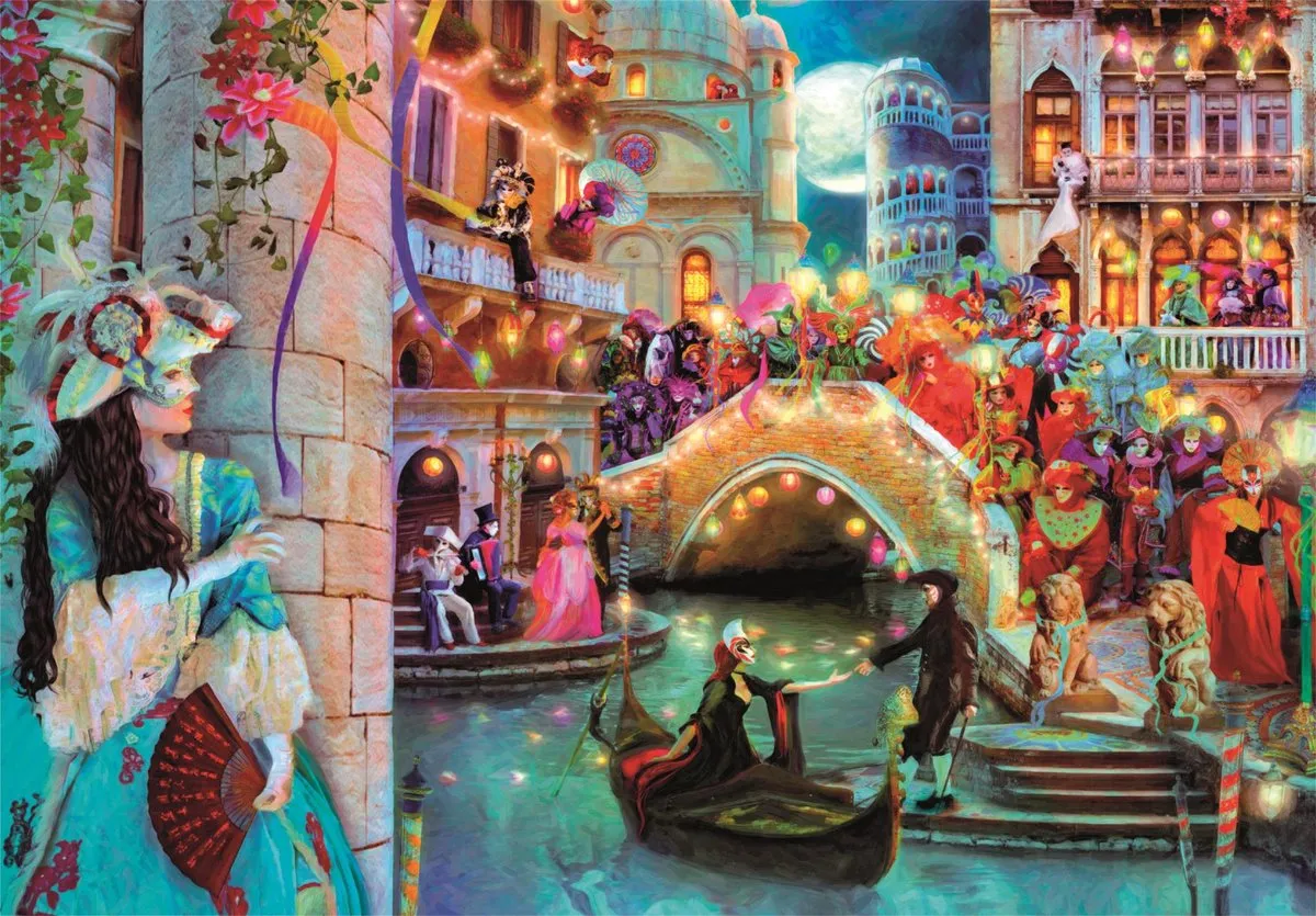 Clementoni Carnival Moon Puzzel 1000 Stukjes - Multikleur
