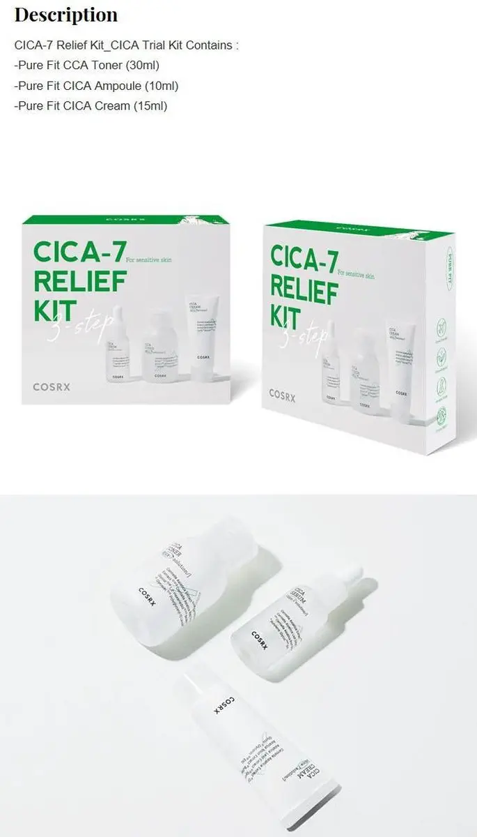 CosRx CICA-7 Relief Kit - 3 Stuks