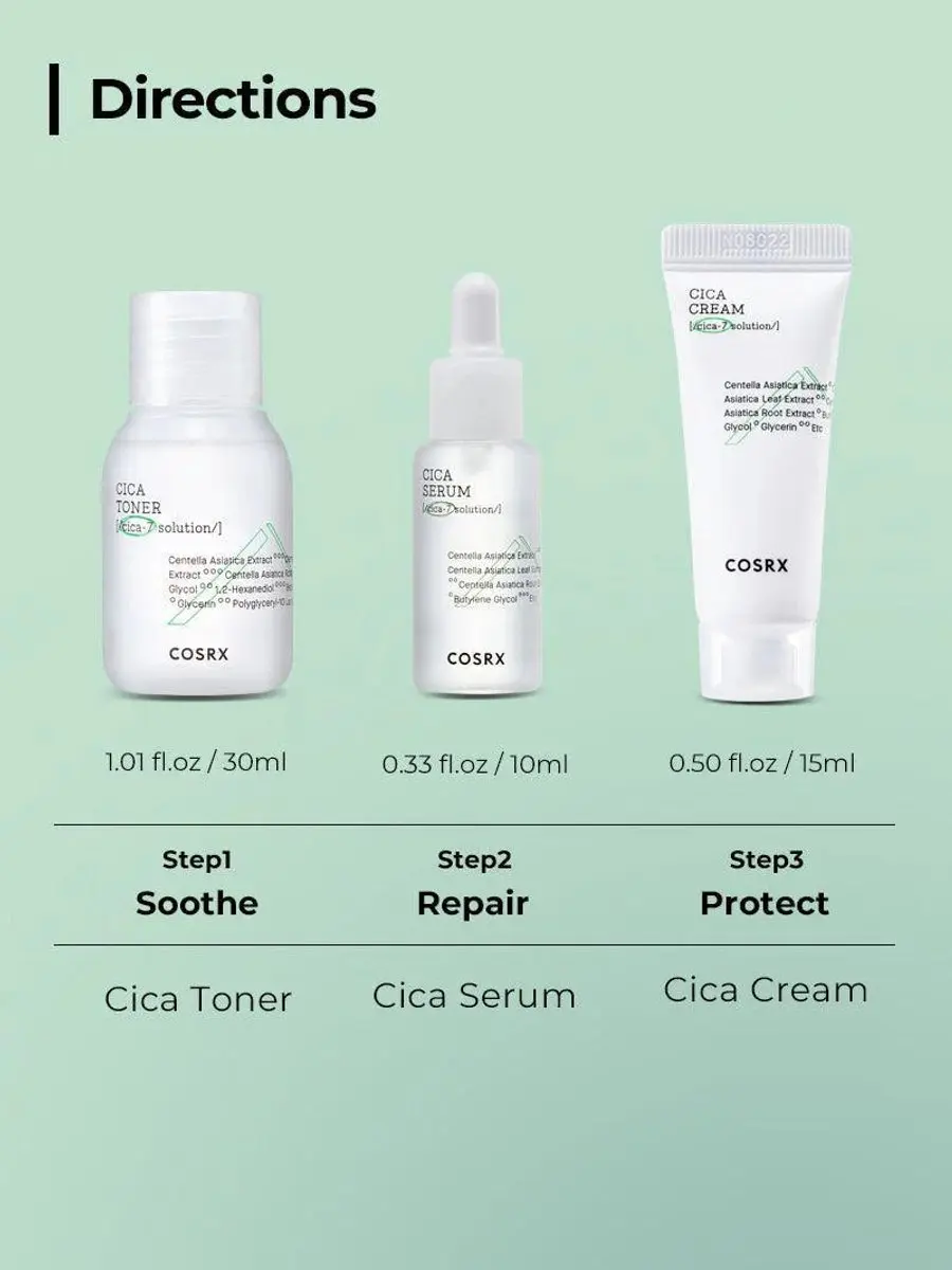 CosRx CICA-7 Relief Kit - 3 Stuks