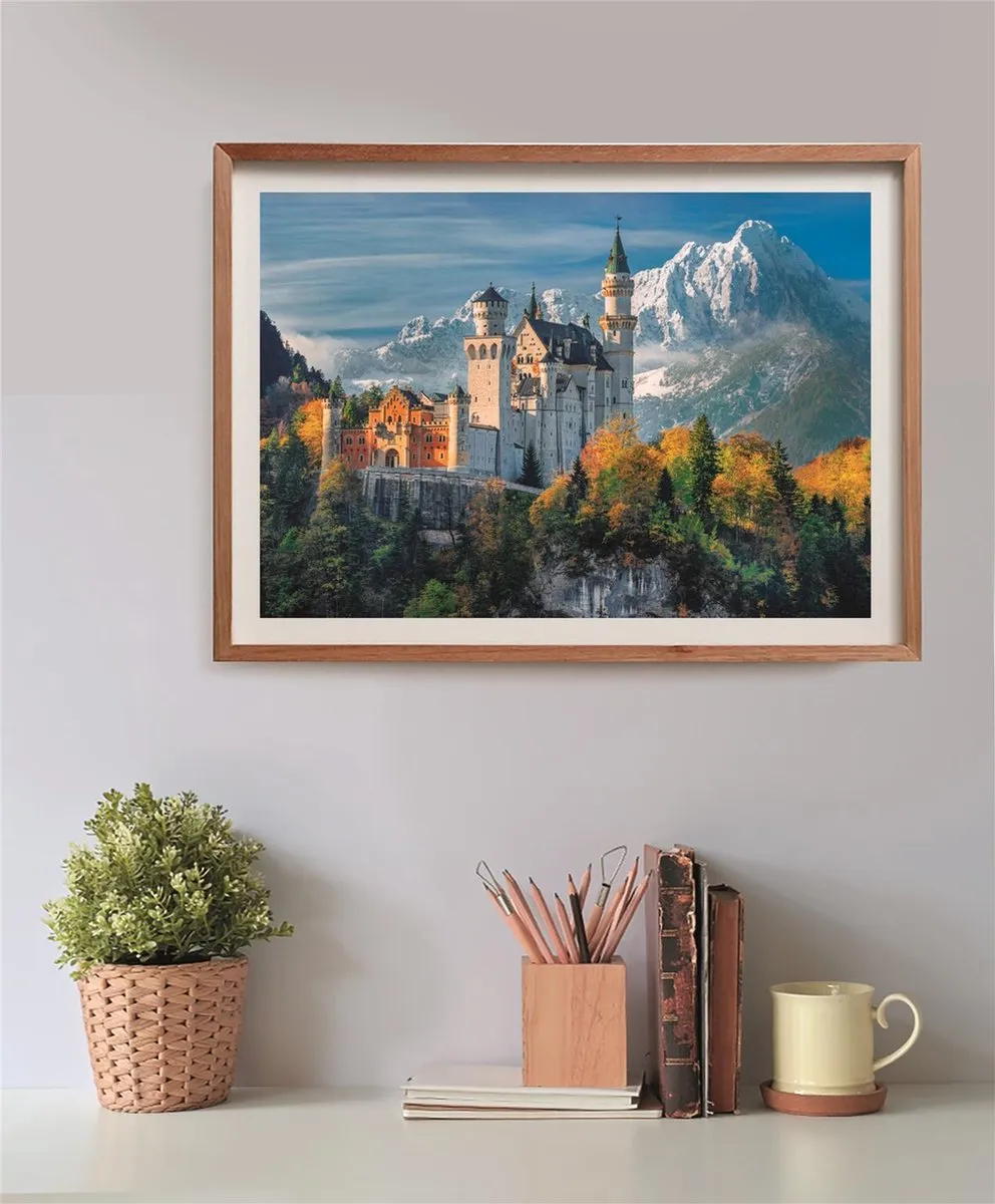 Clementoni Neuschwanstein Kasteel Puzzel 500 Stukjes - Multicolor - afbeelding 6 van 6