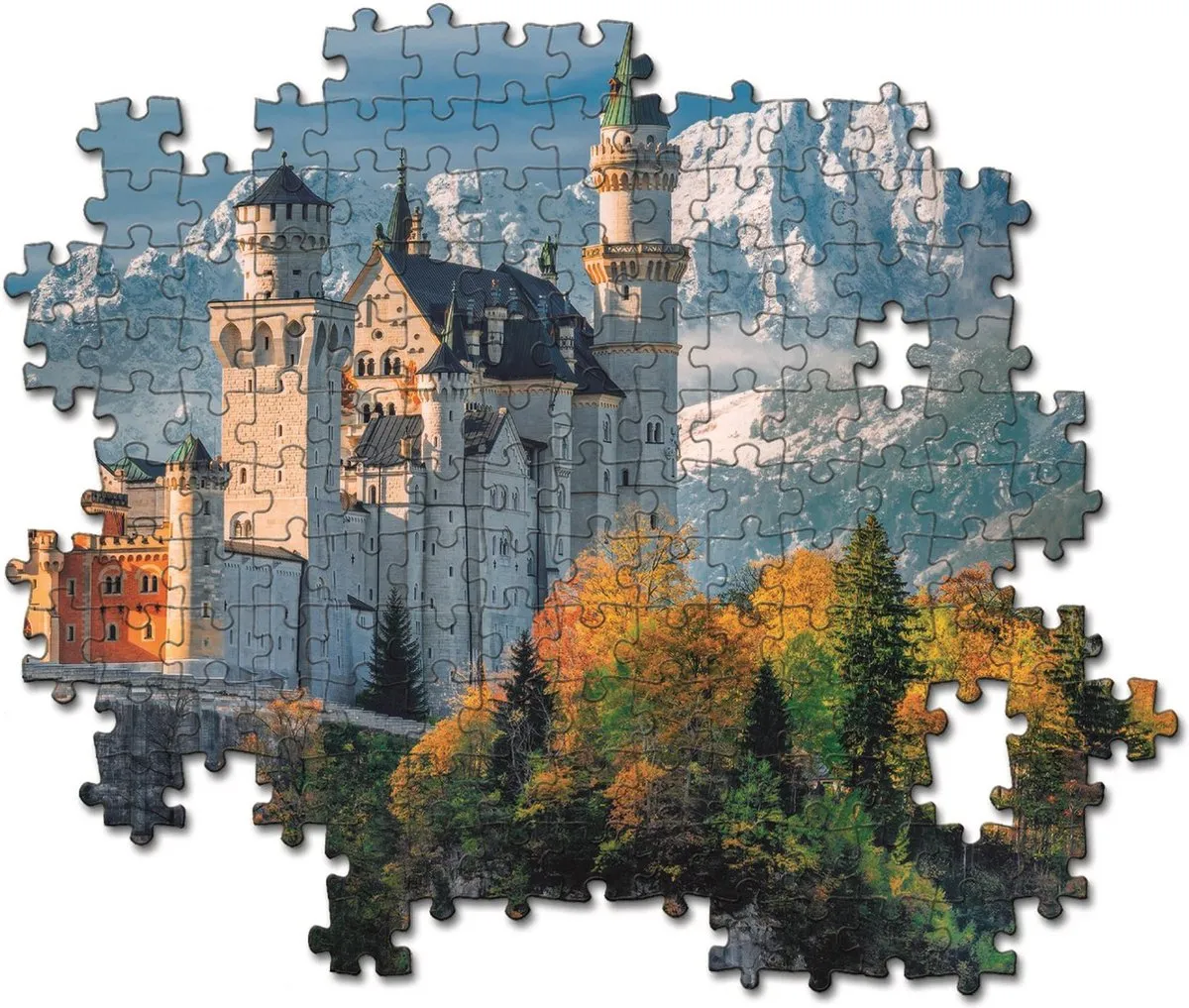 Clementoni Neuschwanstein Kasteel Puzzel 500 Stukjes - Multicolor