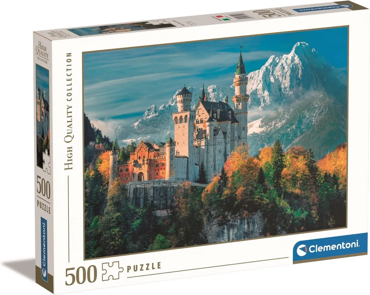 Clementoni Neuschwanstein Kasteel Puzzel 500 Stukjes - Multicolor