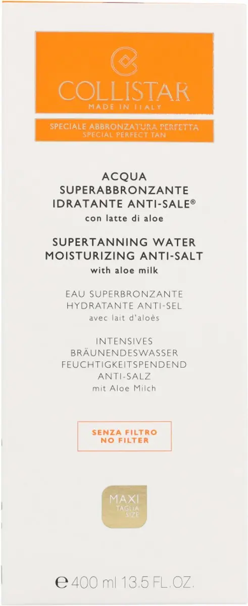 Collistar Supertanning Water Moisturizing Zonnespray 400ml - afbeelding 6 van 6