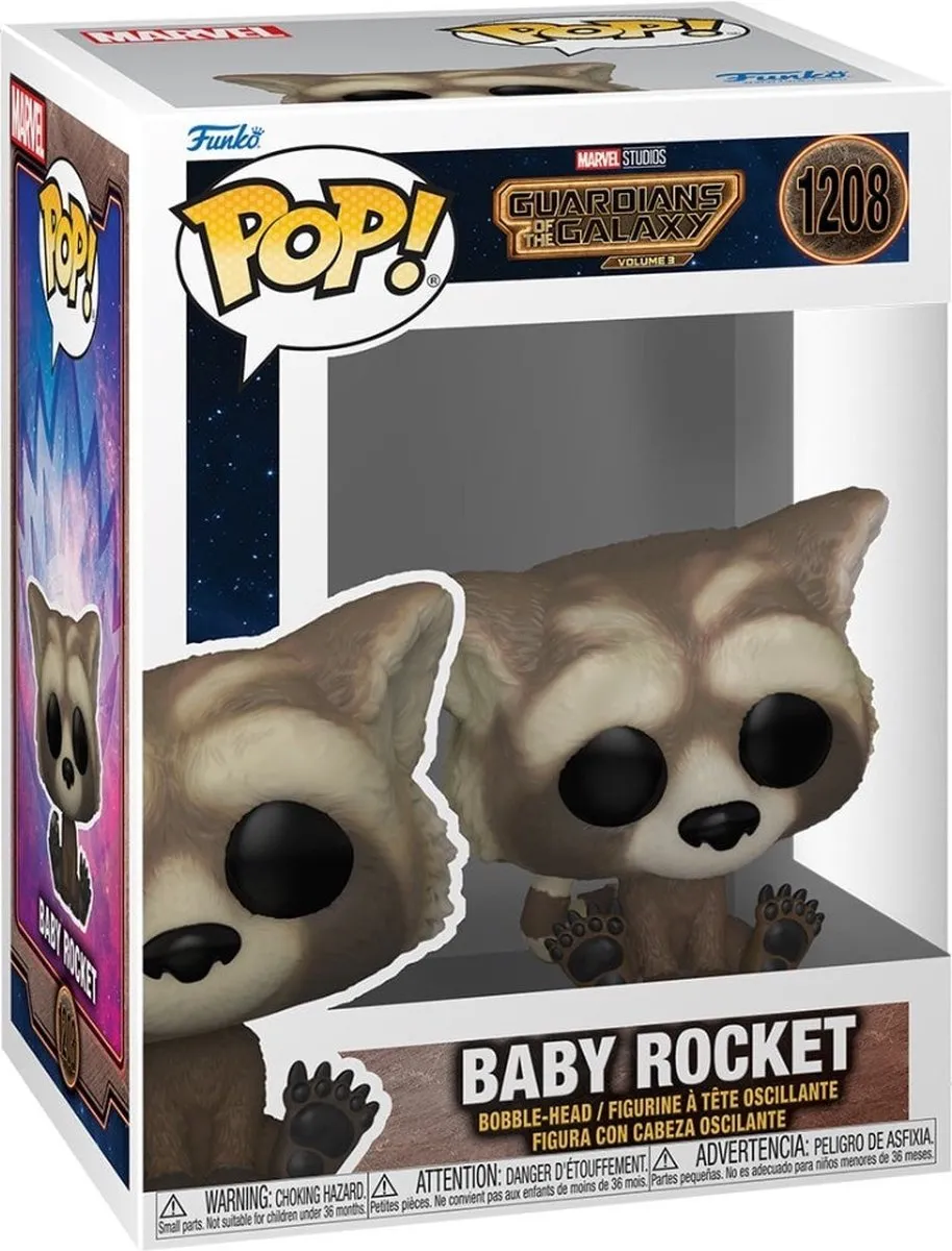 Funko Pop Marvel Guardians of the Galaxy 3 Baby Rocket #1208 - Multi