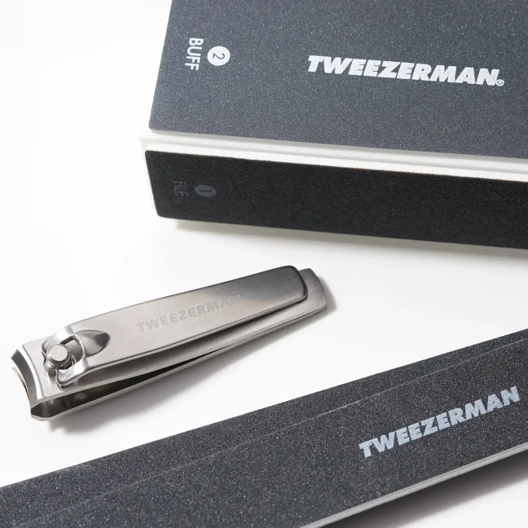 Tweezerman Manicure Kit - Nagelknipper, Buffer & Vijlen - 4 Stuks