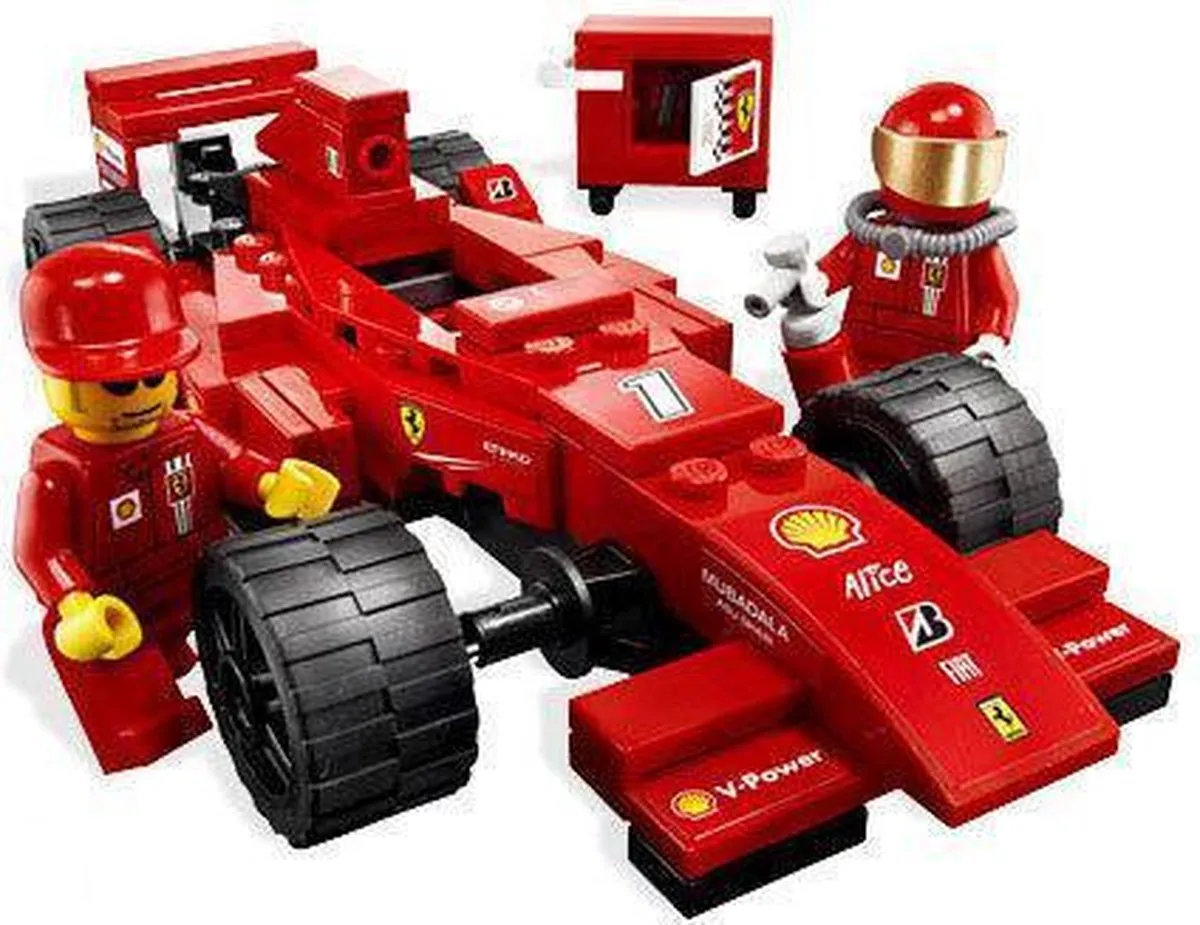 LEGO Racers Ferrari Truck 8185 - 534 Stukken - 4 Minifiguren - Rood - afbeelding 5 van 5