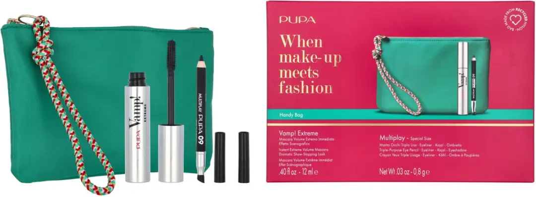 Pupa Vamp! Extreme Makeup Set - Mascara #010 & Pen #09 Zwart