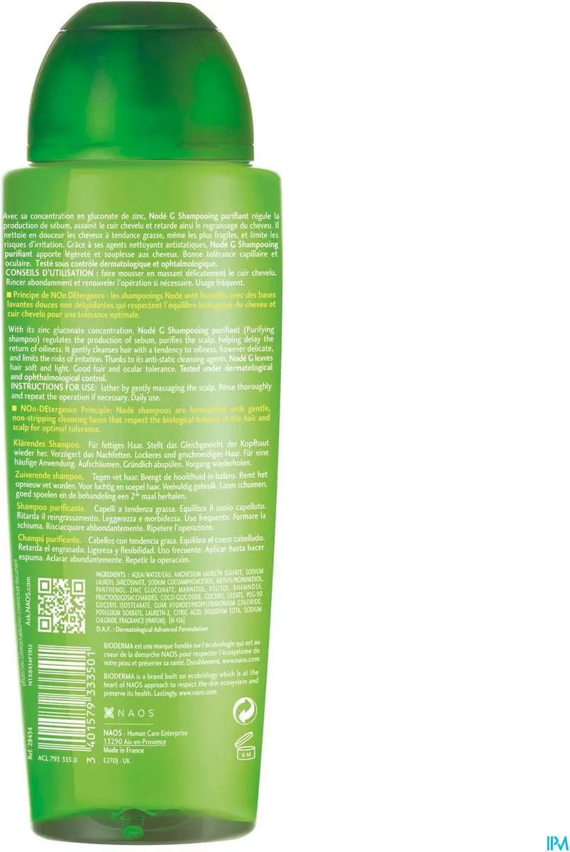 Bioderma Nodé G Zuiverende Shampoo 400ml