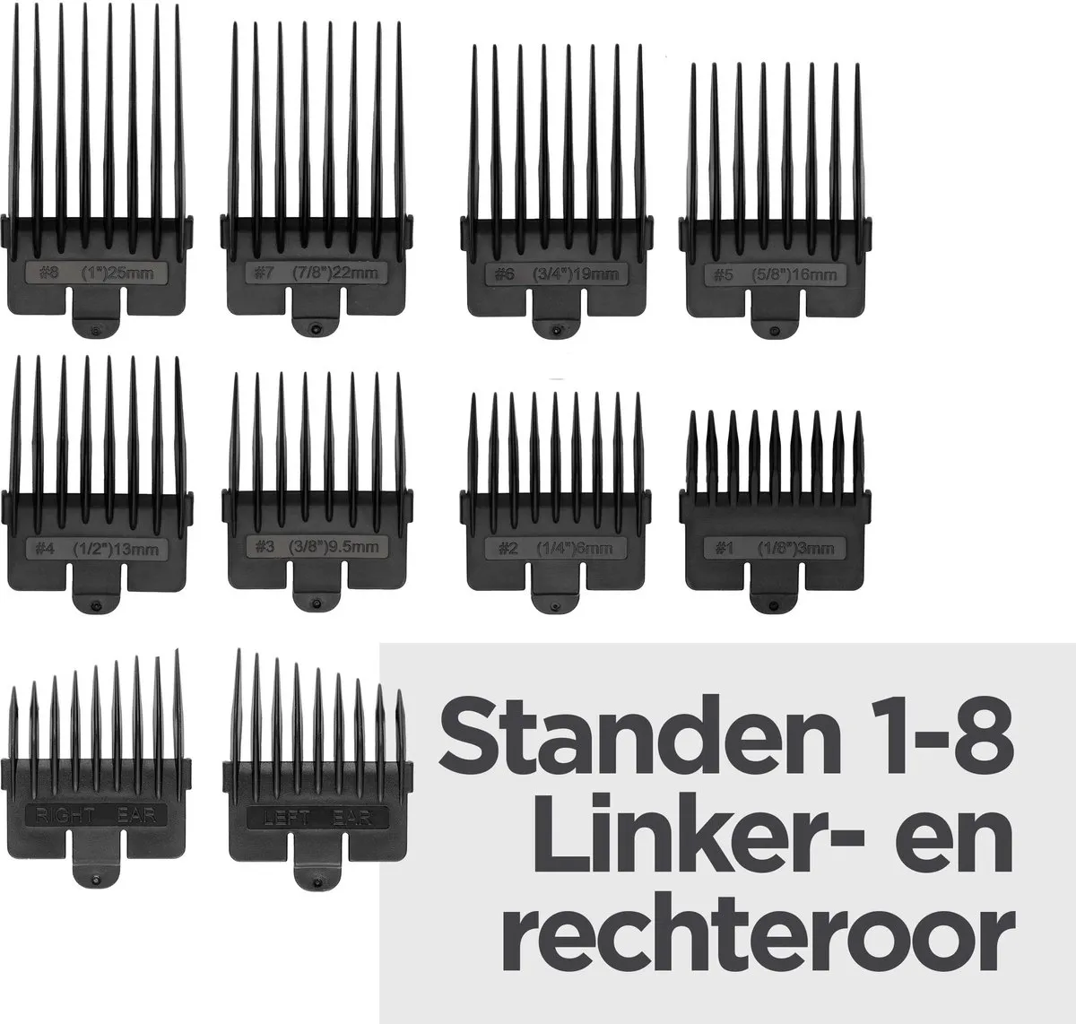 BaByliss Lithium Power Tondeuse E812E - 10 Opzetkammen - Grijs - afbeelding 6 van 6