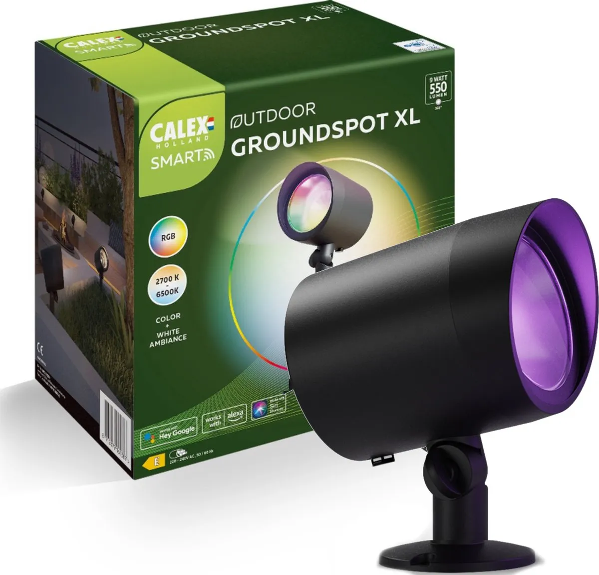 Calex Smart Outdoor LED XL Grondspot 9W