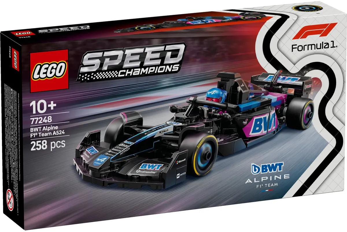 LEGO Speed Champions BWT Alpine F1 Team 77248 - 258 Stukken - Meerkleurig