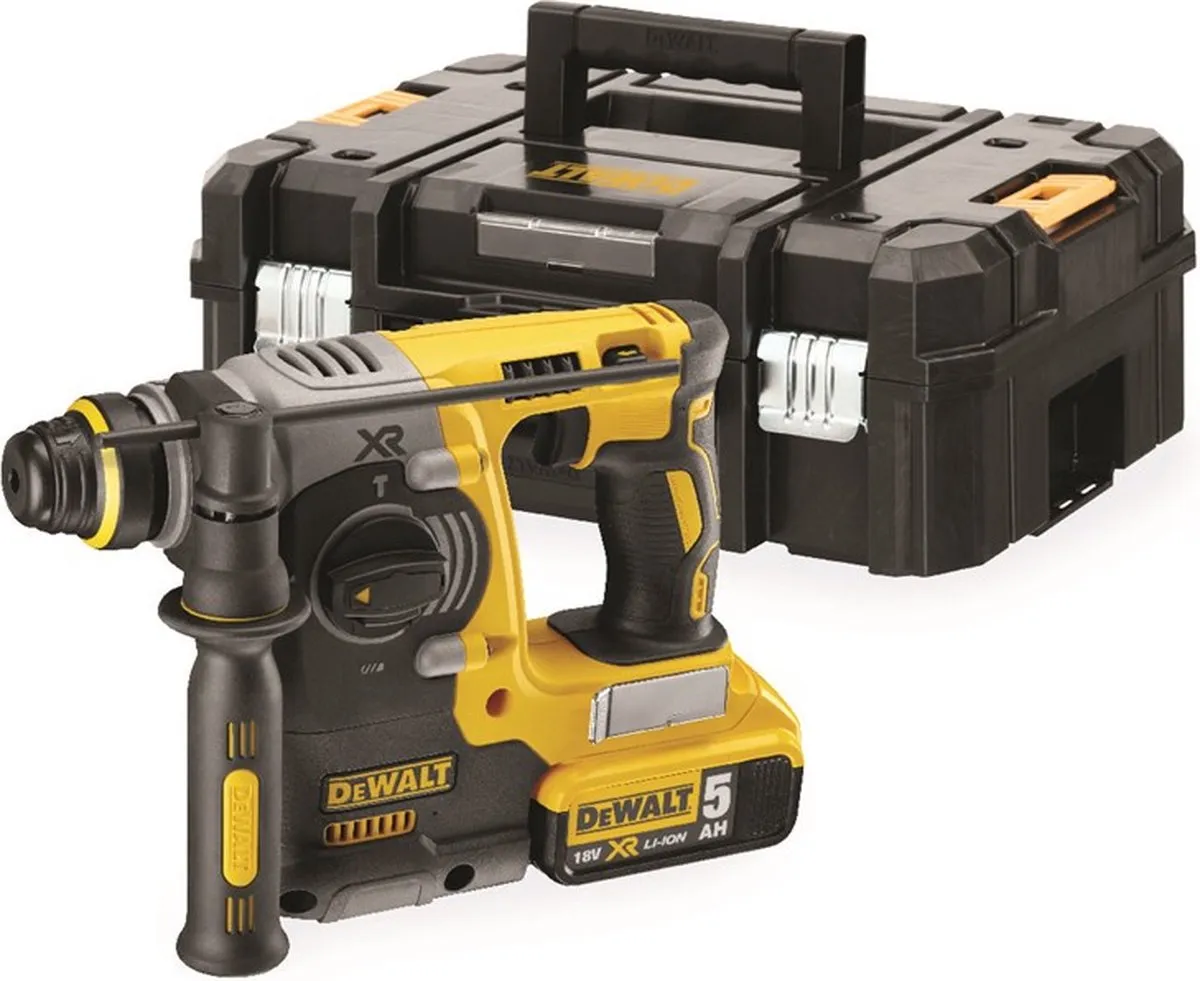 DeWalt DCH273P2T 18V Li-Ion Accu SDS-plus combihamer set (2x 5.0Ah accu) in TSTA