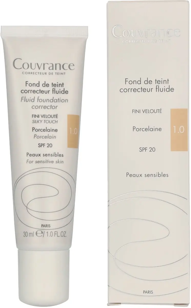 Avène Couvrance Fluid Foundation Corrector SPF20 - 30ml Porcelaine