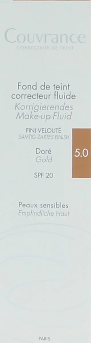 Avène Couvrance Fluid Foundation Corrector SPF20 - 30ml Porcelaine