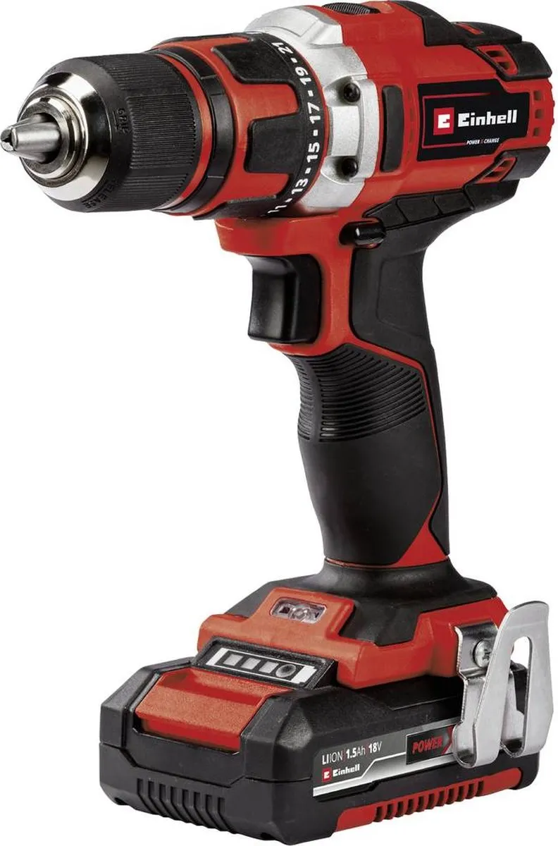 Einhell TE-CD 18/40-1 Li Kit Accu Boor-/Schroefmachine - 40 Nm - 2x 1.5Ah - afbeelding 6 van 6