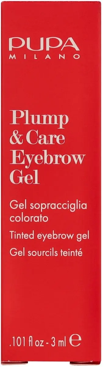 Pupa Milano Plump & Care Eyebrow Gel 3ml - #003 Dark Brown