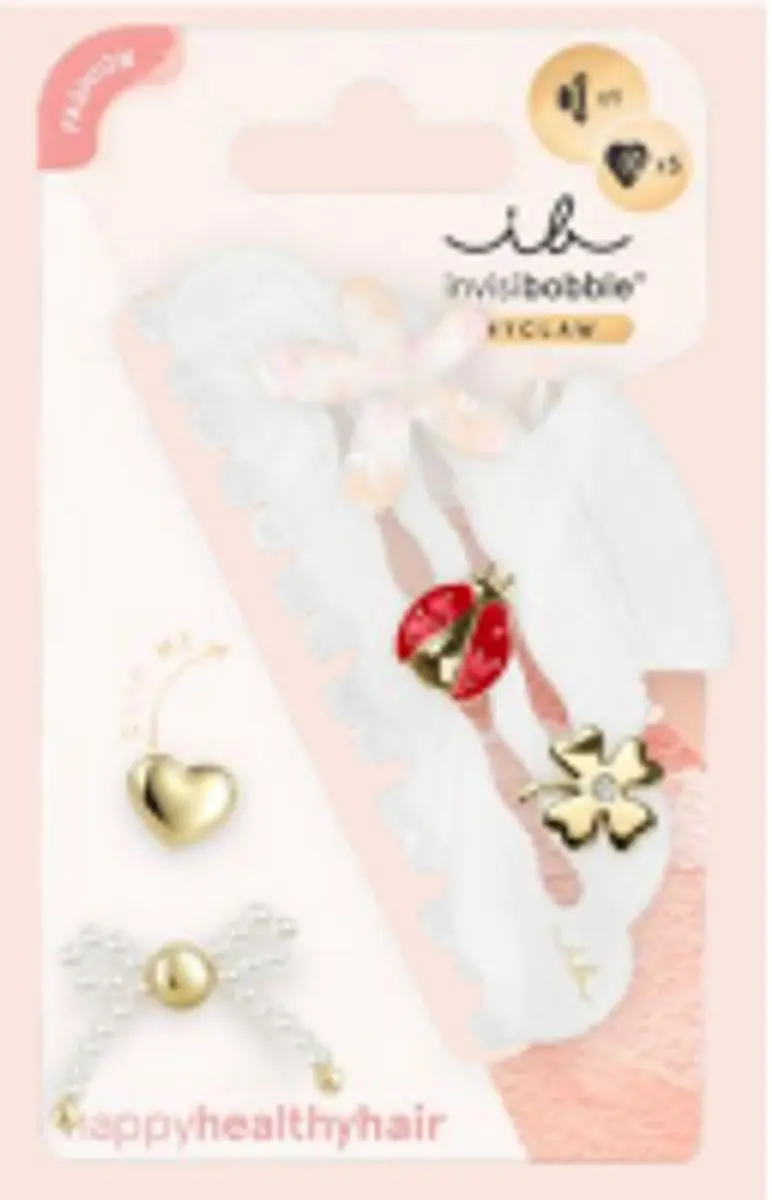 Invisibobble MYCLAW Full of Charms - 1 Stuk - Wit/Rood/Transparant