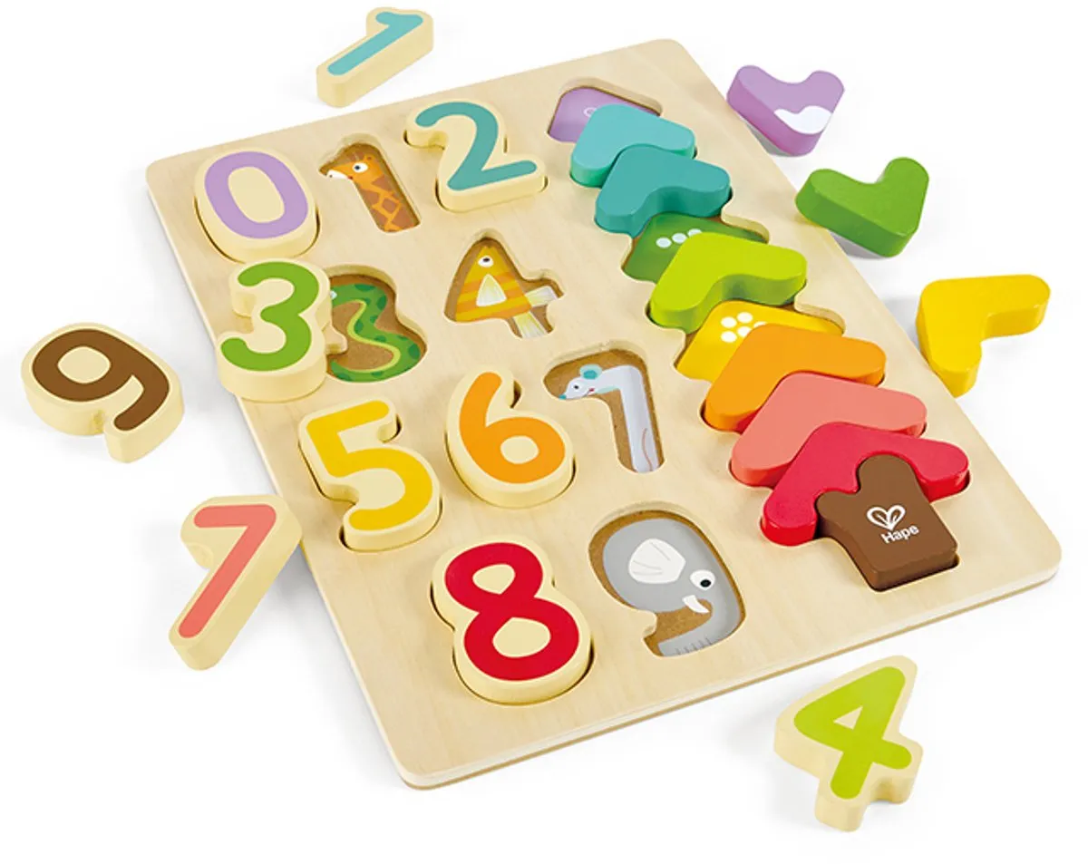 Hape Kleuren en Cijfers Puzzel 20 Stuks