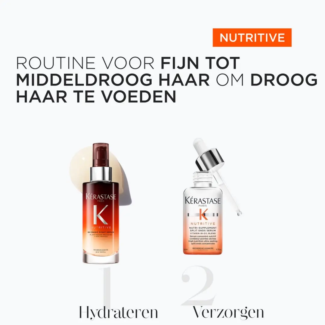 Kérastase Nutritive Duo - Nacht- & Split Ends Serum + Conditioner - 215ml