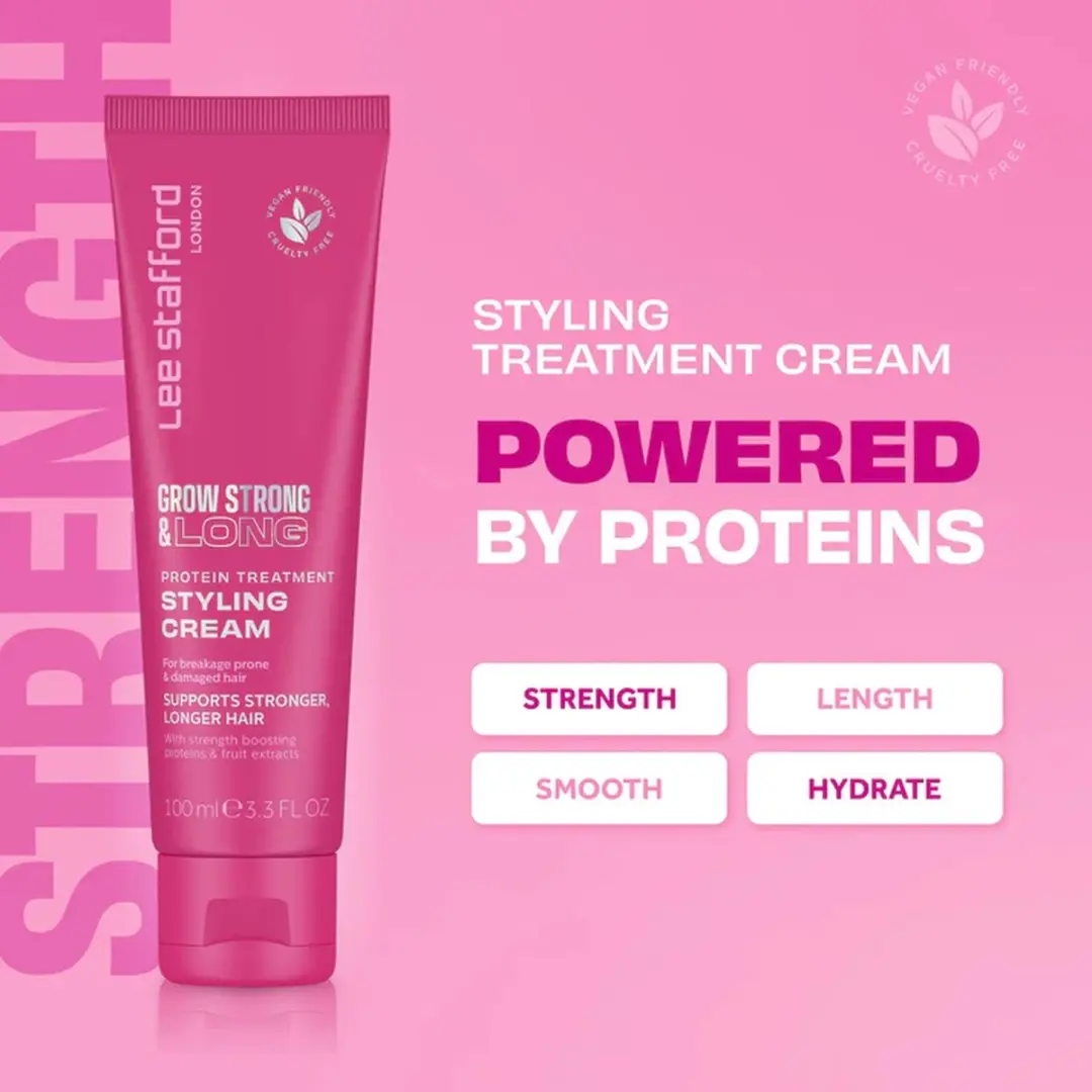 Lee Stafford Grow Strong & Long Protein Styling Cream 100ml
