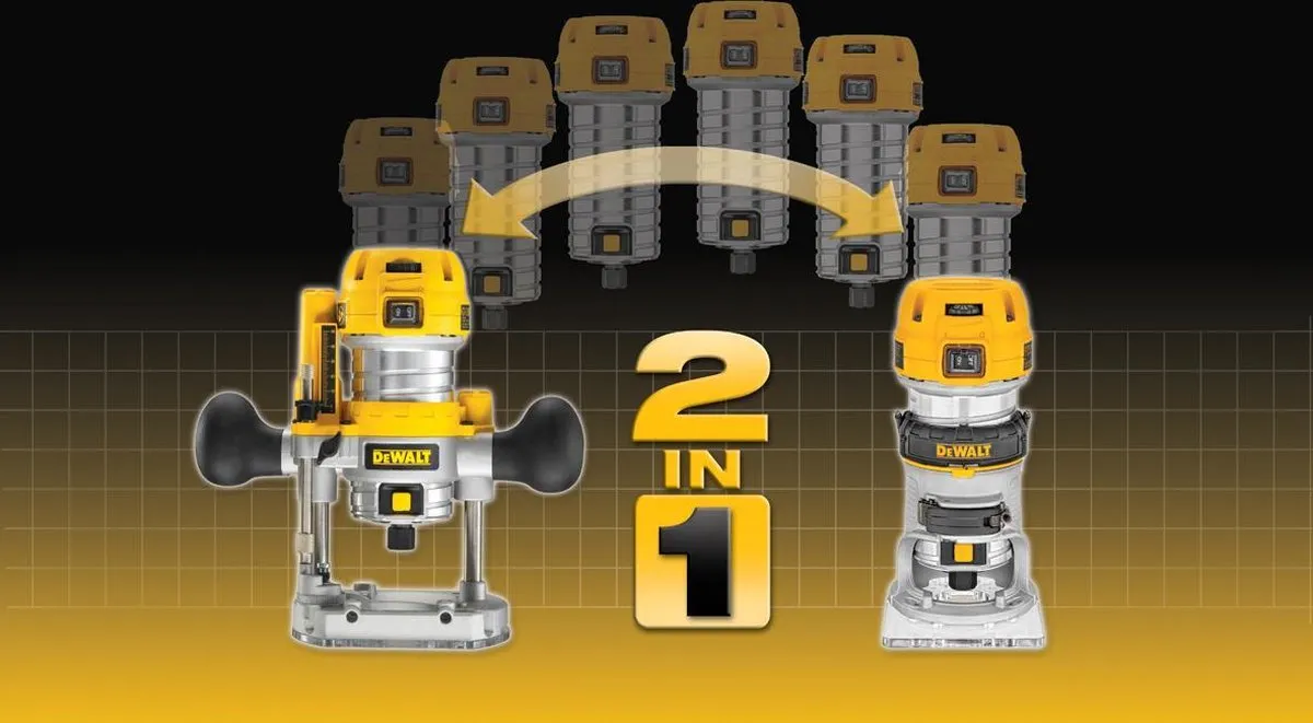 DeWalt D26204K Bovenfrees 900W - 6-8mm - Wit