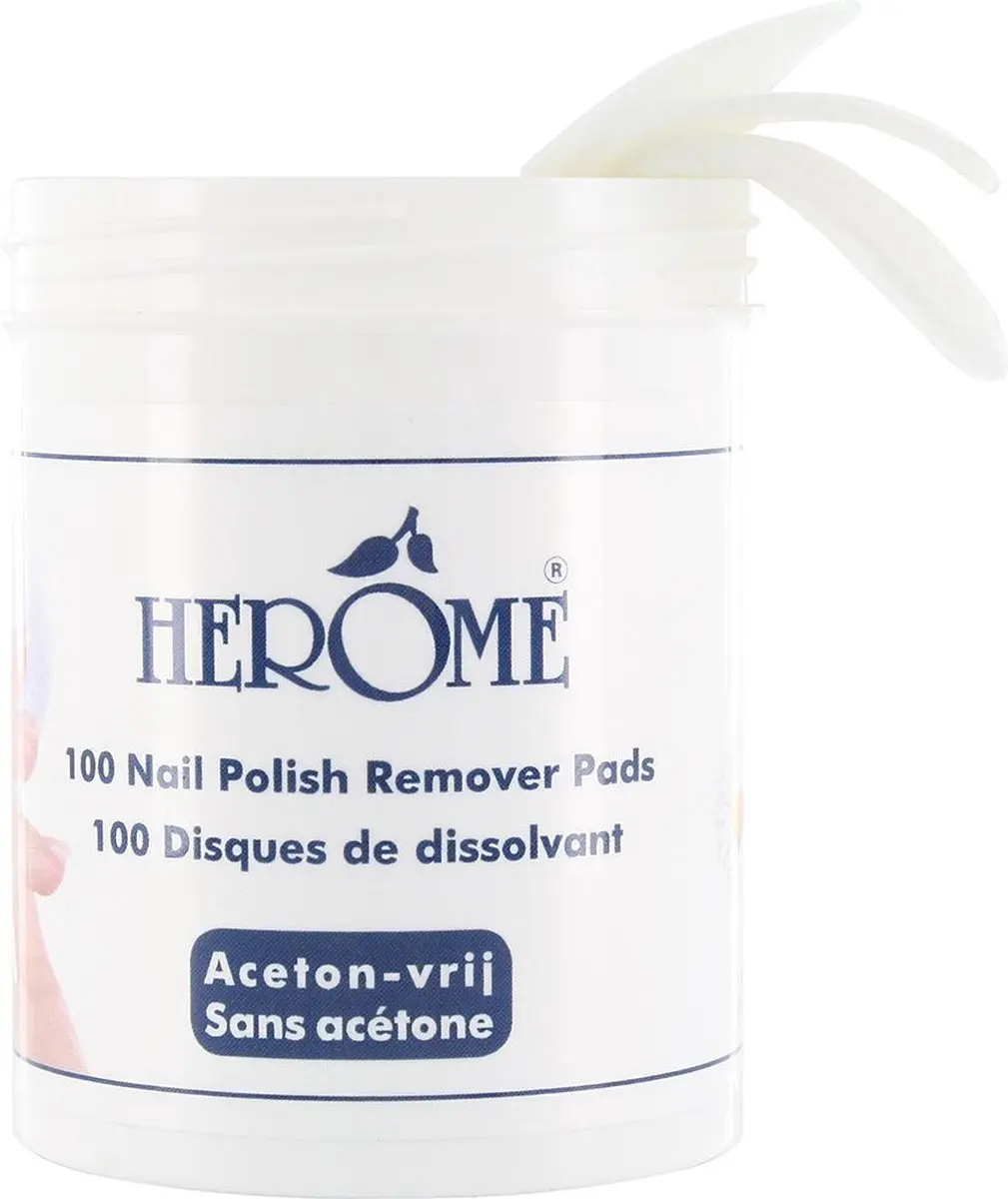 Herome Nagellakremover Pads 2x100 - Acetonvrij