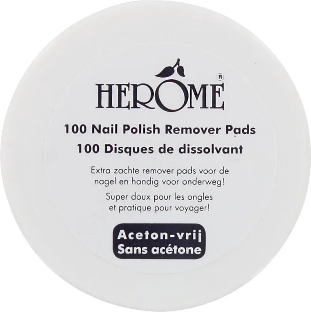 Herome Nagellakremover Pads 2x100 - Acetonvrij